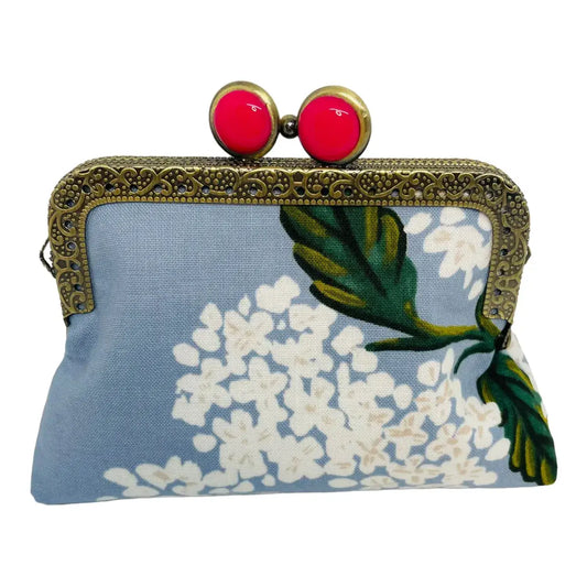 Kiki & Syds ON THE GO Credit Card Clutch - HYDRANGEA BLUE