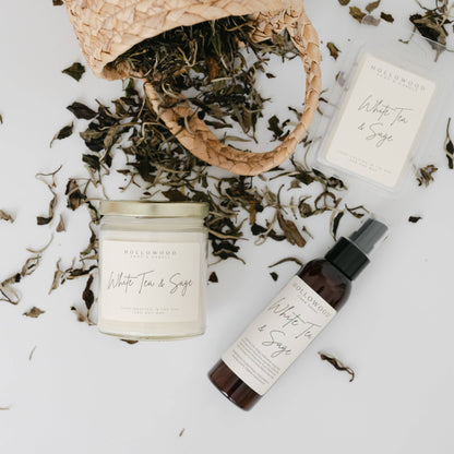 WHITE TEA & SAGE | SPRING | 8 OZ CANDLE