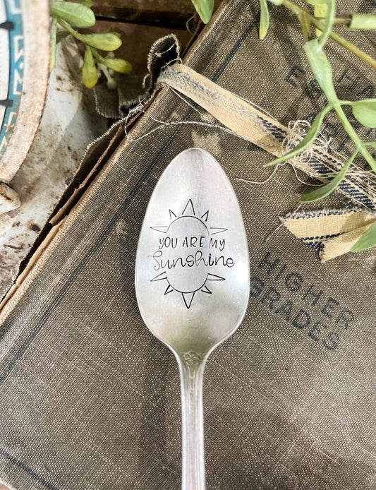 You Are My Sunshine Vintage Stamped spoon