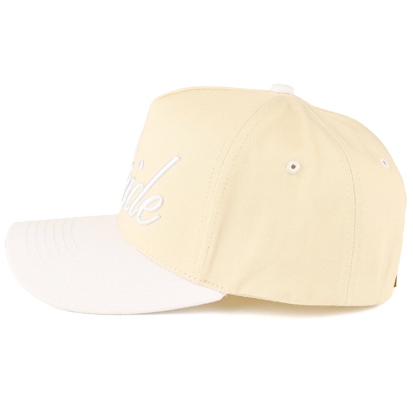 BRIDE Letter Embroidered Two Tone Trucker Cap