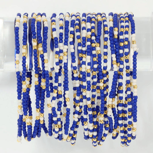 Stretch Seed Bead GAME DAY Bracelet