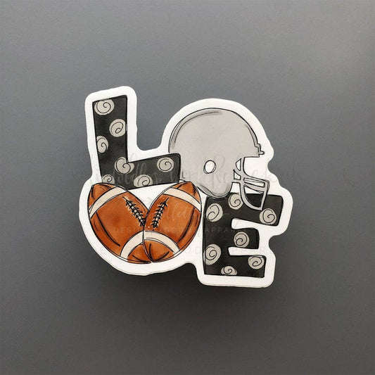 LOVE Football Sticker