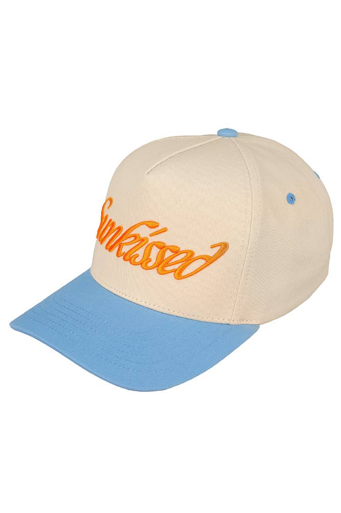 SUNKISSED Embroidered Cotton Baseball Cap