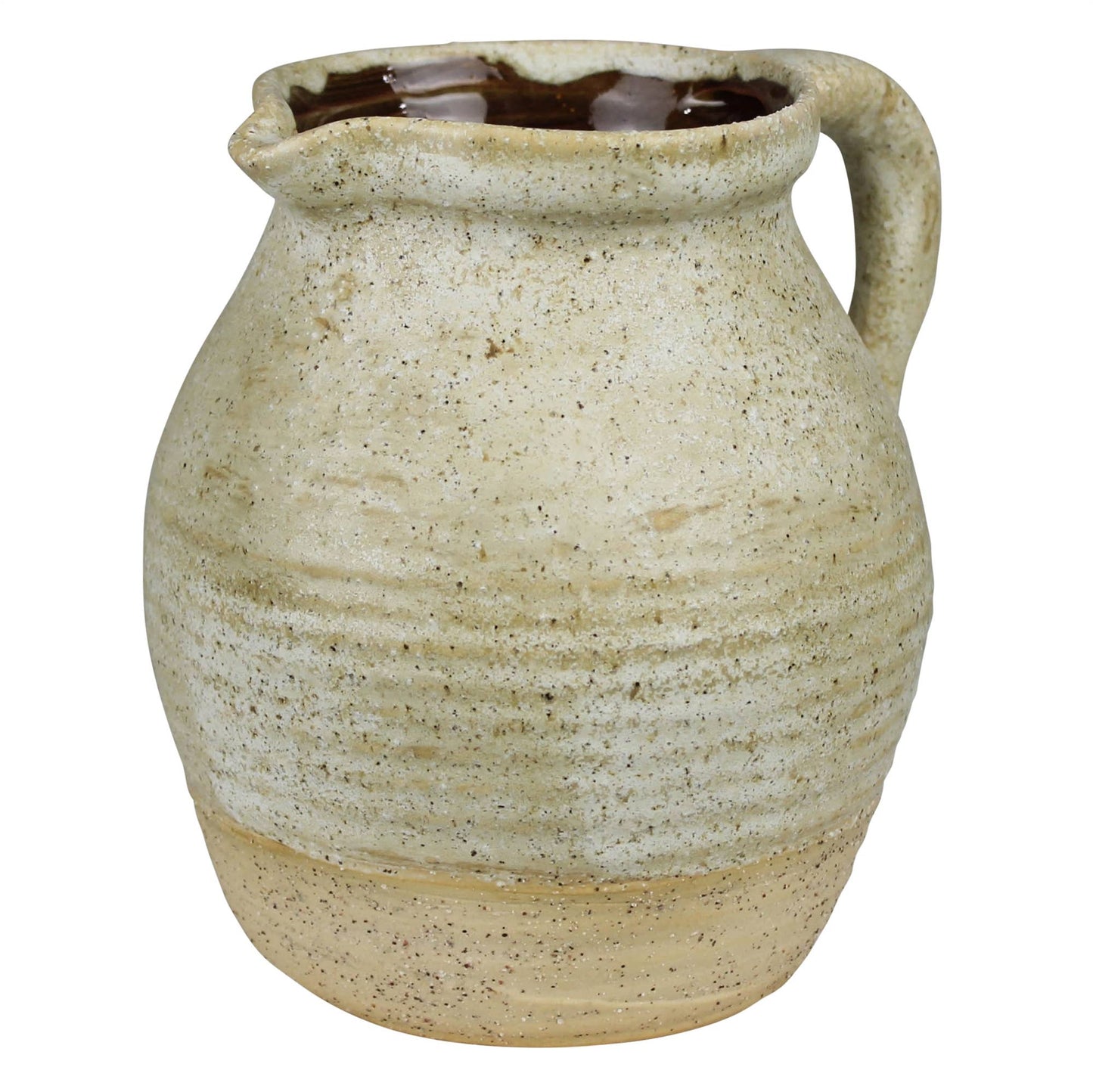 Umbria Pitcher, Ceramic, White