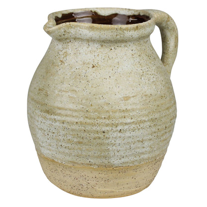 Umbria Pitcher, Ceramic, White