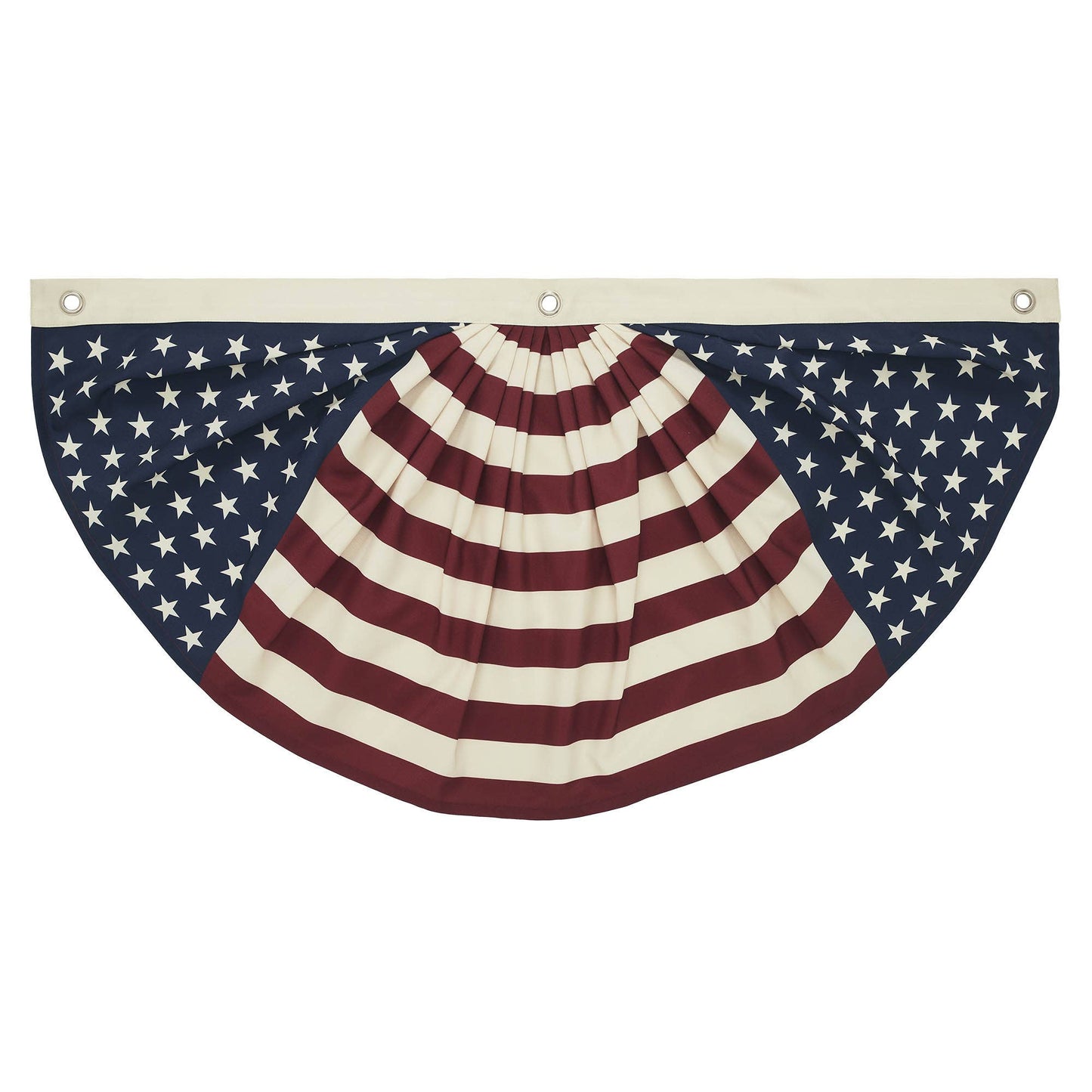 Americana Flag Bunting Red White Blue Patriotic 18x36
