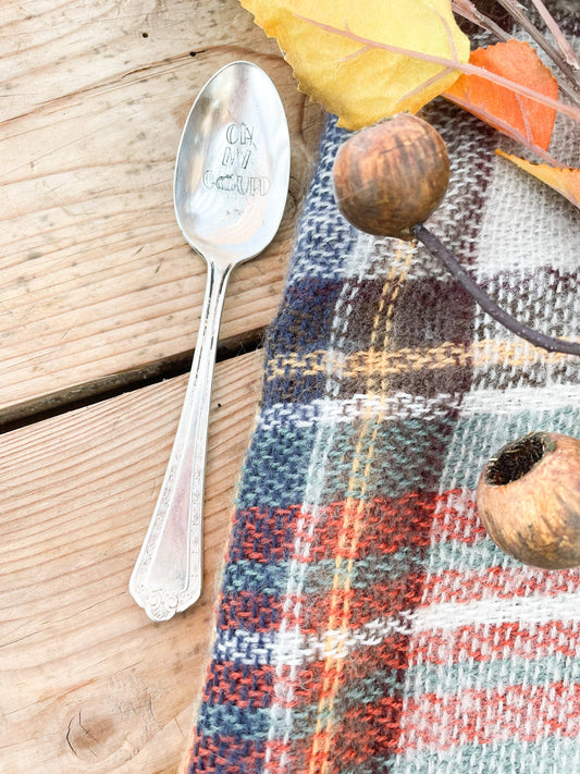 Oh My Gourd Vintage Stamped Spoon
