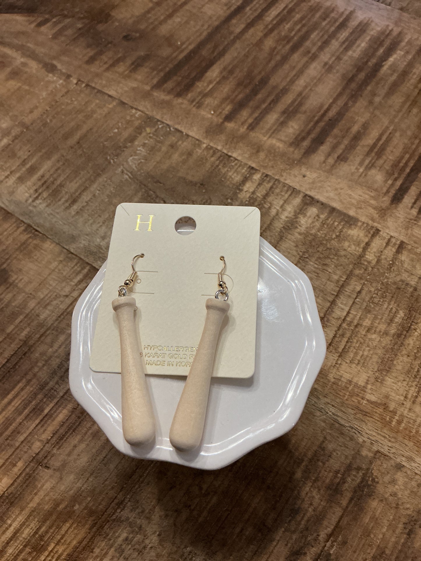 Baseball Bat Earrings