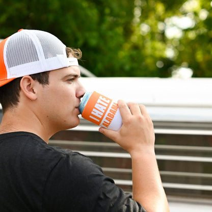 Orange/White I Hate Alabama Can Cooler
