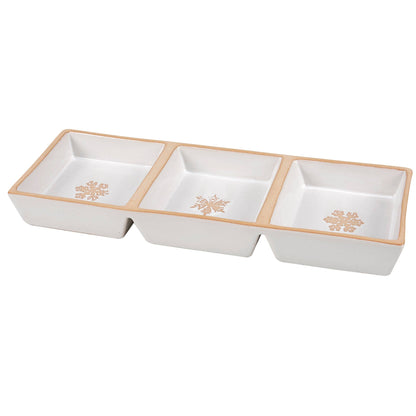 Snowflakes Tidbit Tray