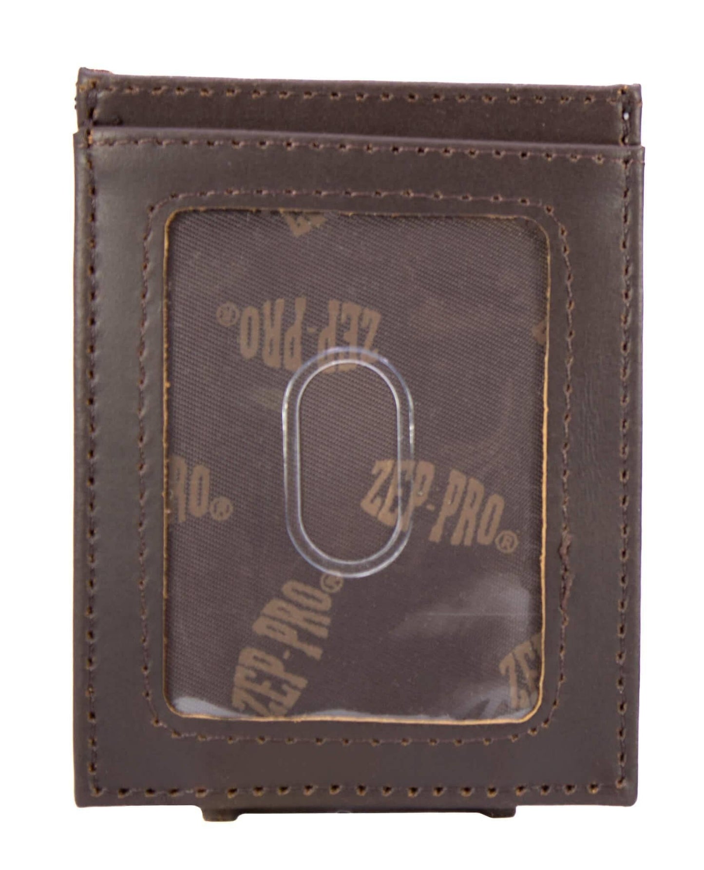 Mallard Magnetic Front Pocket Old School Camo Leather Wallet.