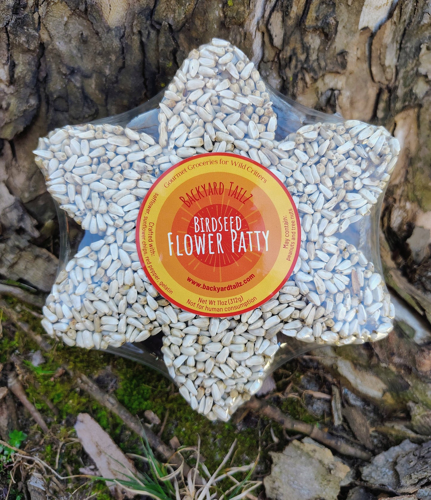 Stackable Birdseed Flower Patty
