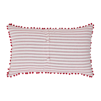 Timeless Ticking Red Tree Pillow 26Lx16W
