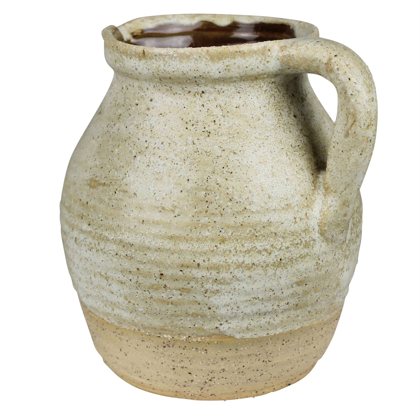 Umbria Pitcher, Ceramic, White