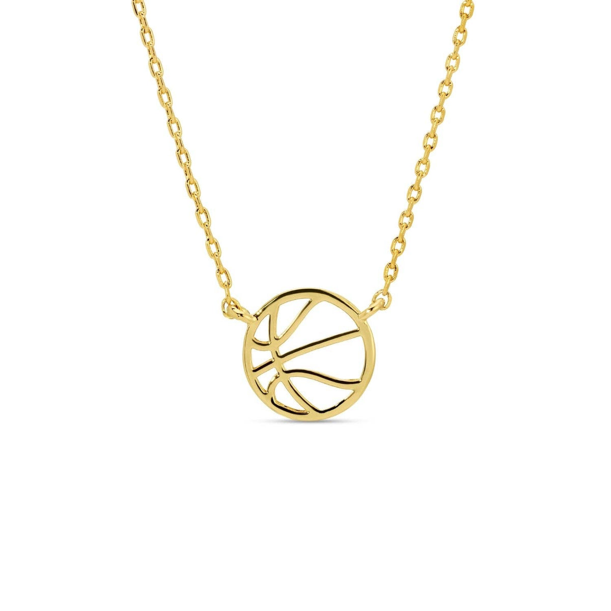 Game Day Minimalist Basketball Sports Necklace