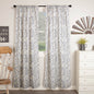 Blue Floral Panel Set of 2 84Lx40W