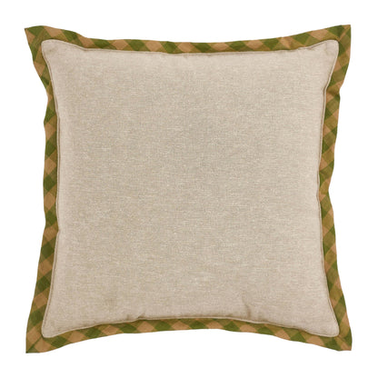 Fall Thanksgiving Harvest Applique Pumpkin Give Thanks Decorative Throw Pillow 12x12 Autumn Seasonal Home Accent Cushion