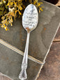 Pumpkin Kisses & Harvest Wishes Vintage Stamped Spoon