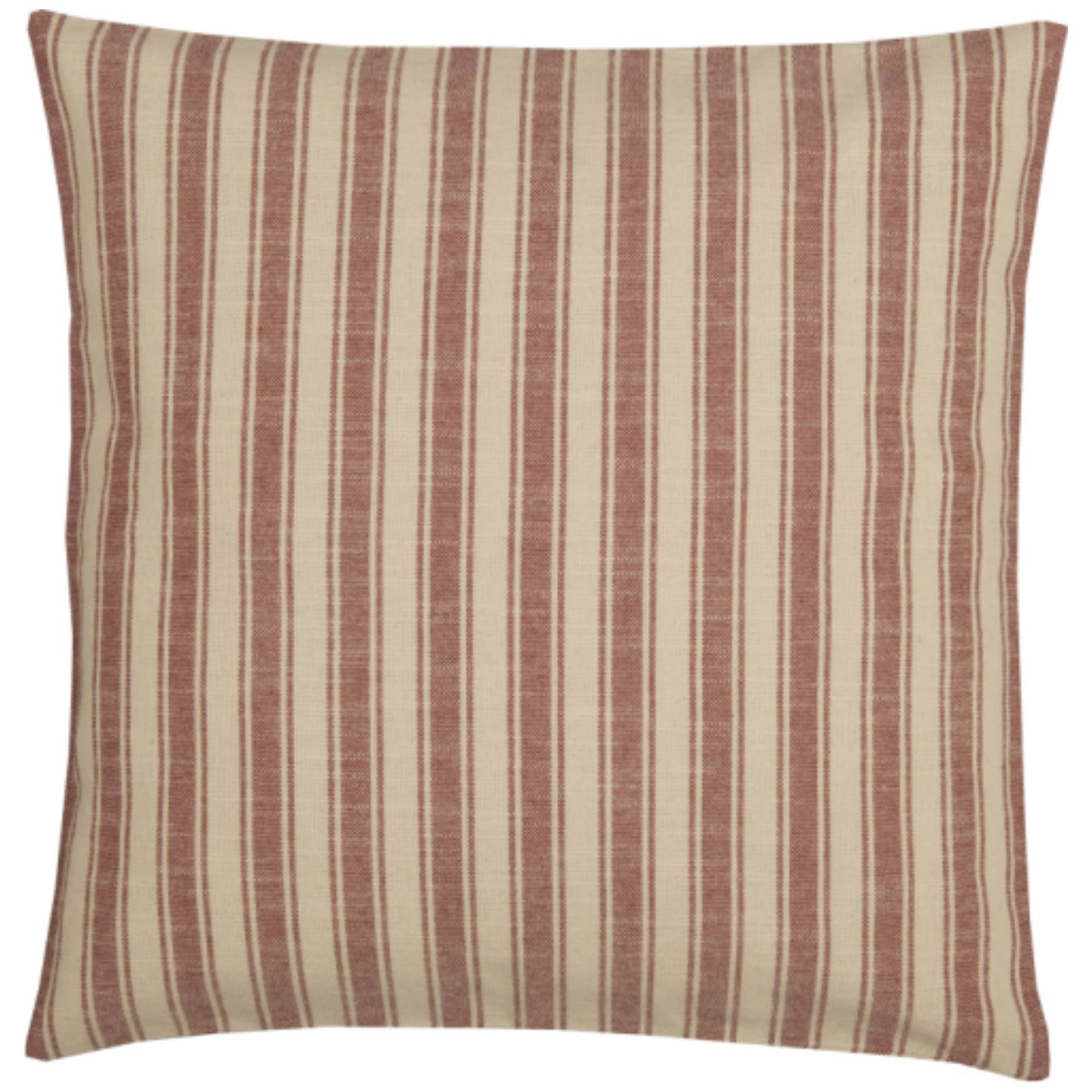 Market Place Red Ticking Stripe Pillow 20Lx20W