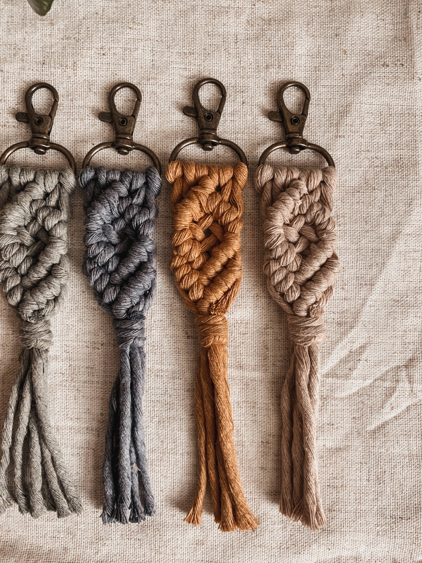 Neutrals Macrame Keychain | Bag Charm