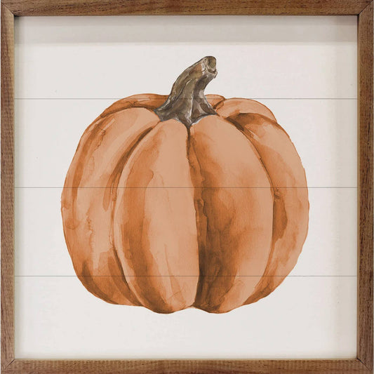 Watercolor Orange Pumpkin