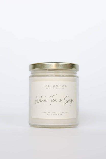 WHITE TEA & SAGE | SPRING | 8 OZ CANDLE