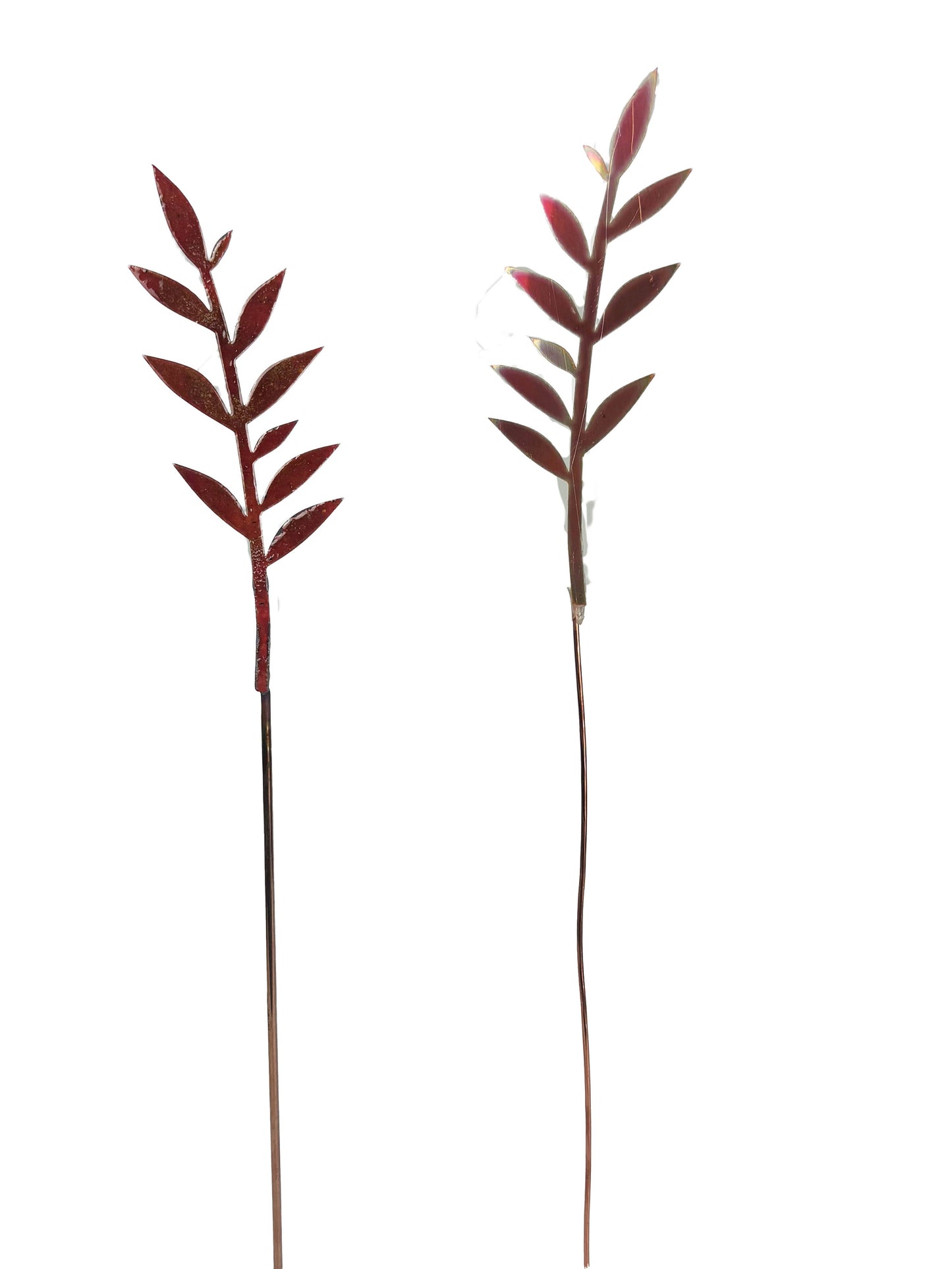 Enamel Leaf Branch- amber
