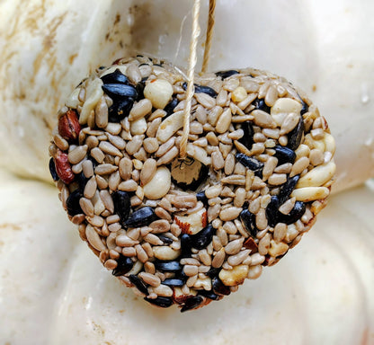 Heart Birdseed Ornament (Chickadee Snack)