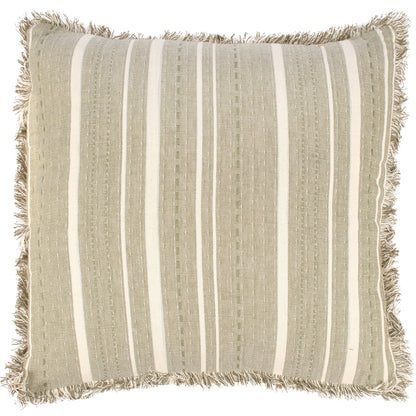 Striped Green Pillow