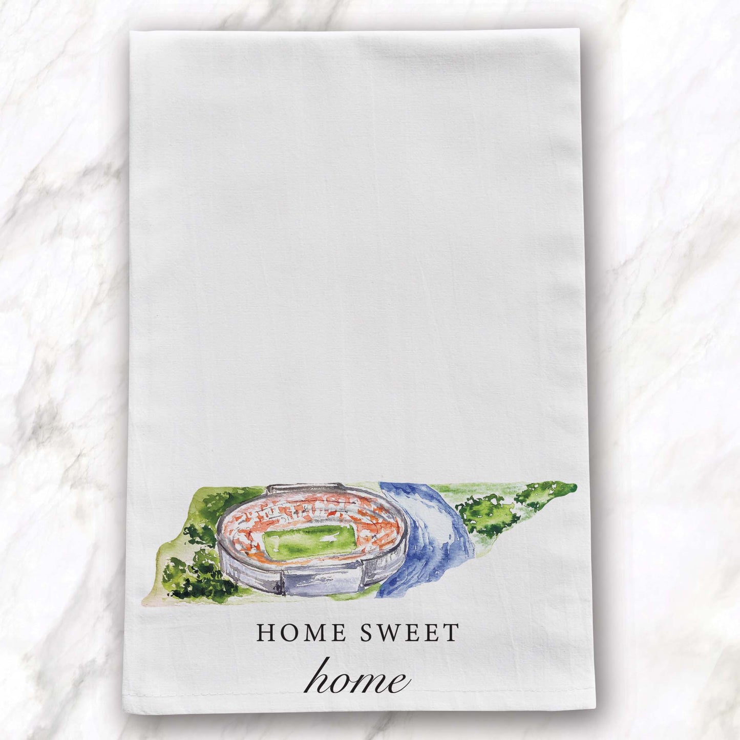 Tennessee Home Sweet Home Football Tea Towel