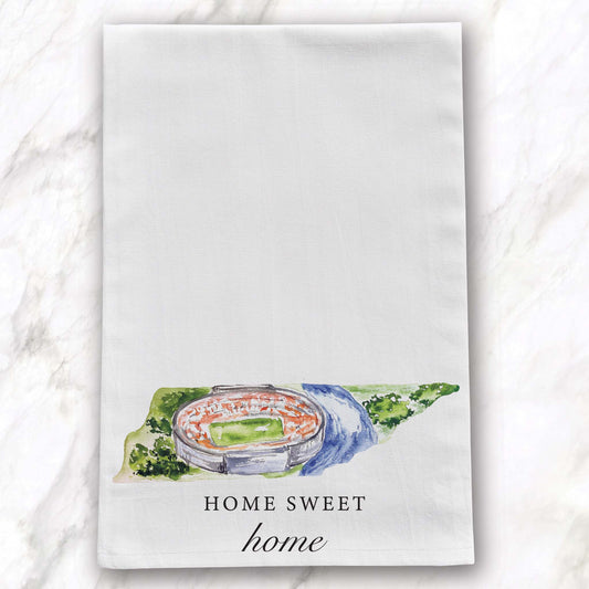 Tennessee Home Sweet Home Football Tea Towel
