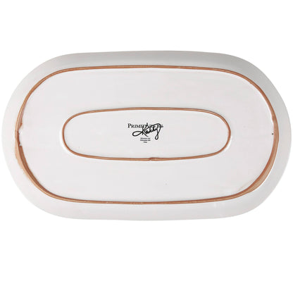 Snowflake Oval Platter