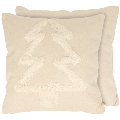 Tufted Christmas Tree Pillow