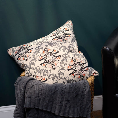 Moth Skull Pillow