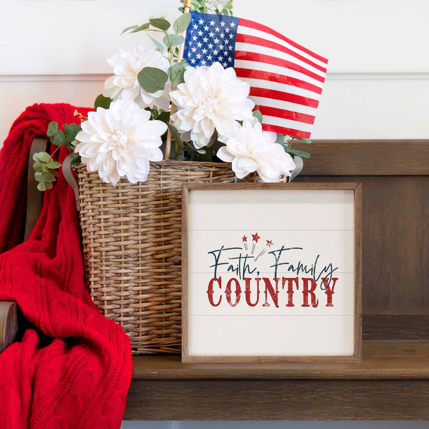 Faith Family Country White