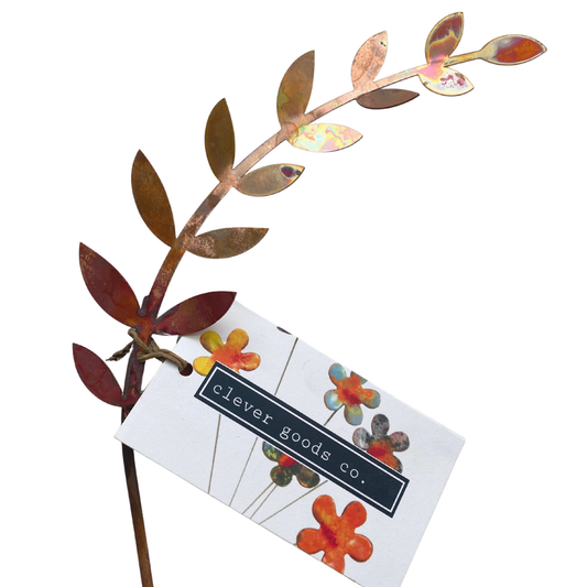 New lower price - Natural Copper Fern Frond (pointy) - Small
