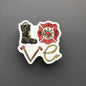 LOVE Firefighter Sticker