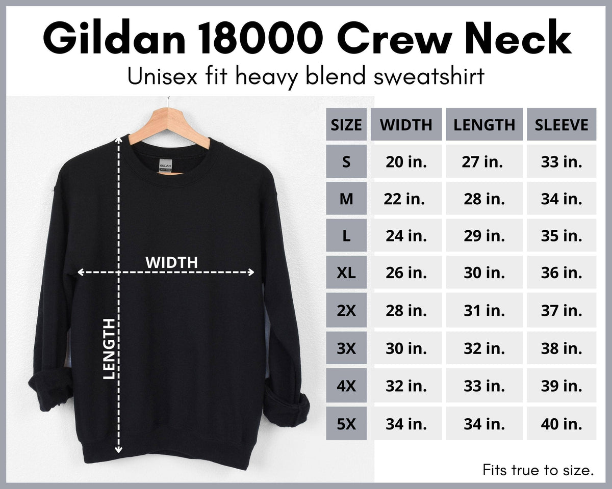 Gildan Heavy Blend Crewneck Sweatshirt Sublimation 18000