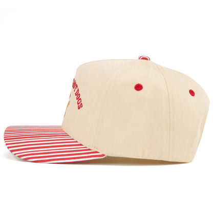 C.C ALL AMERICAN HOT DOGS Letter on Two Tone Trucker Hat