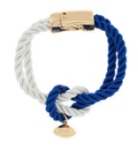 Gameday Rope Football Charm Bracelet