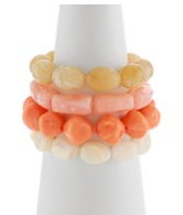 4 Row Multi Shape Acrylic Bracelet Set