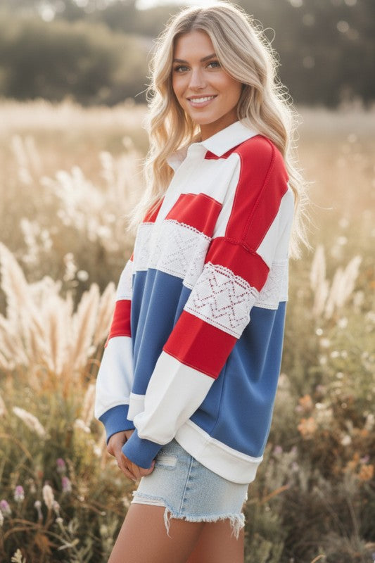 Americana Multi Color Sweatshirt