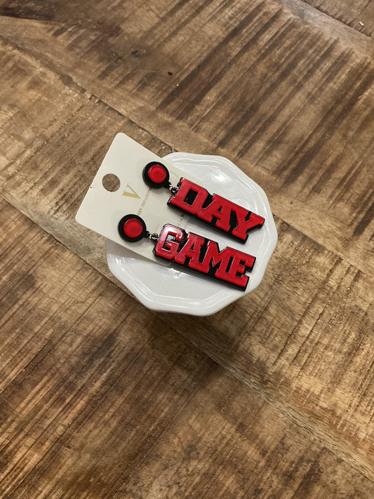 GameDay Black and Red earrings