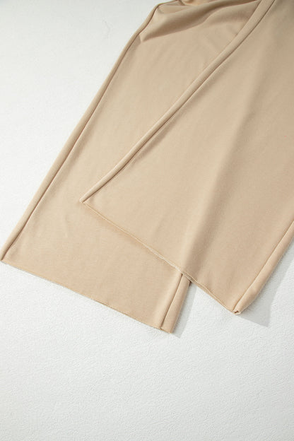 Loose Tee Drawstring Wide Leg Pant Set