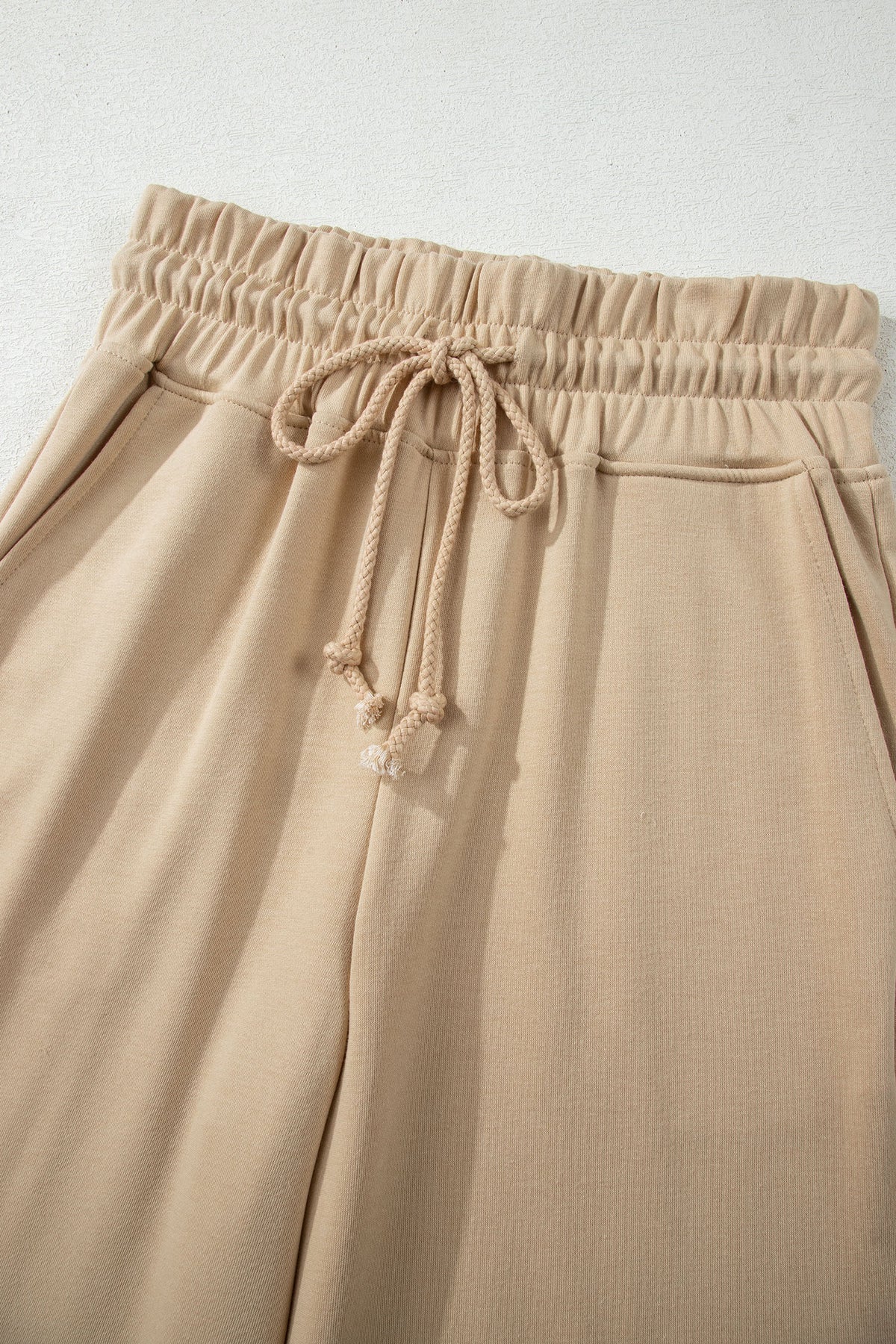 Loose Tee Drawstring Wide Leg Pant Set