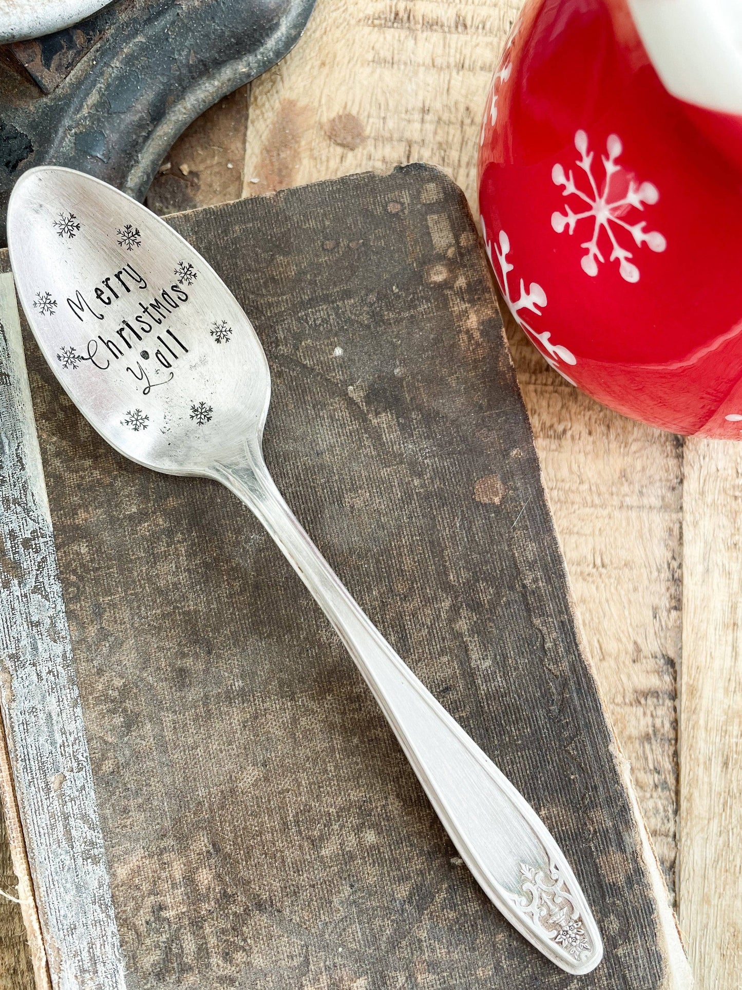 Merry Christmas, Y’all Vintage Stamped Spoon