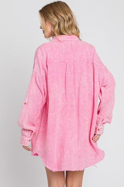 Mineral Washed Cotton Shirt