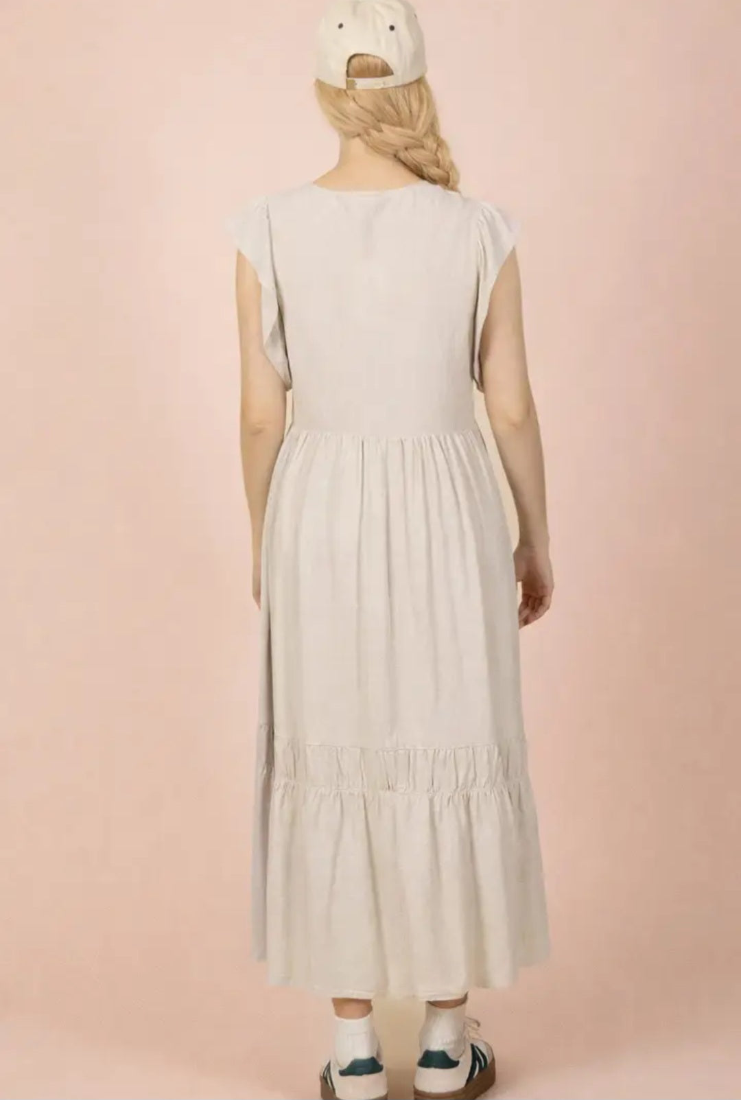 Ruffled Sleeveless Dress