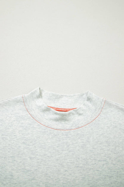 Game Day Reversible Mock neck Contrast-Stitched Tee