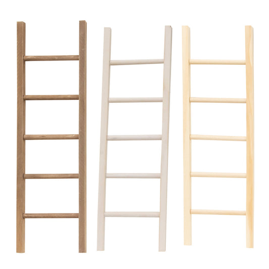 Large Wooden Ladder, 3 Assorted